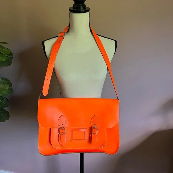 Neon Leather Satchel - Picture 11 of 11